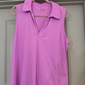 Lilly Pulitzer - Luxletic XL - Mauve Pink Sleeveless Mesh Top